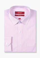 Crimson Pinstripe Dress Shirt